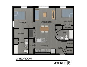 953 Square Foot, 2 Bedroom, 2 Bath Apartments walkable to Stovehouse and Campus 805 and with quick access to 565 in Downtown Huntsville Alabama.